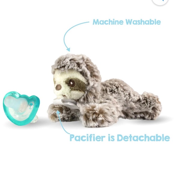 RaZbaby Newborn Sloth Pacifier Holder - Picture 2 of 5